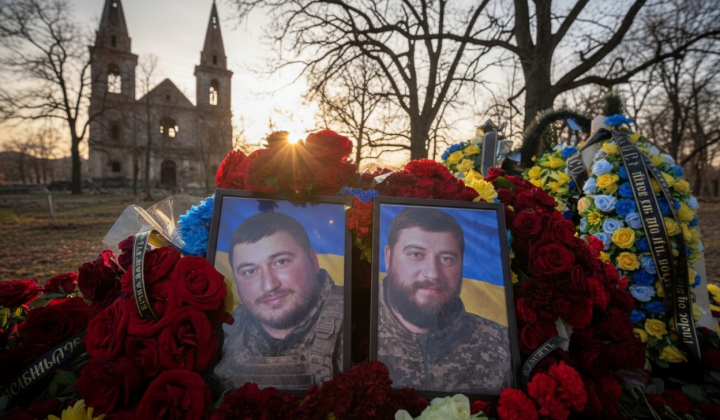 Image of twins from the National Guard