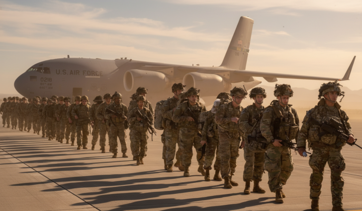 American military in Iran during rescue operation