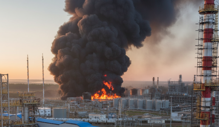 Ukrainian drones target Russian oil terminals
