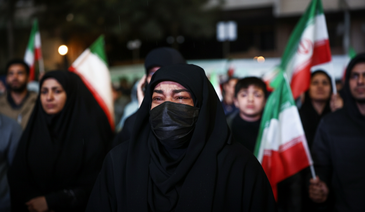People on the streets of Tehran after ceasefire