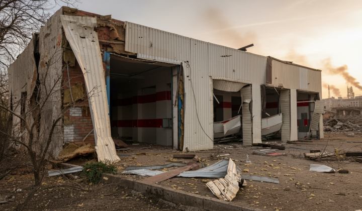 Російське обстрілювання цивільних об'єктів