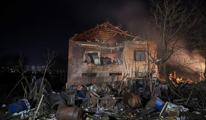 Russian drones caused destruction and fires