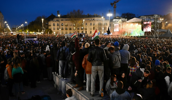 Молодежь на протест-концерте перед выборами