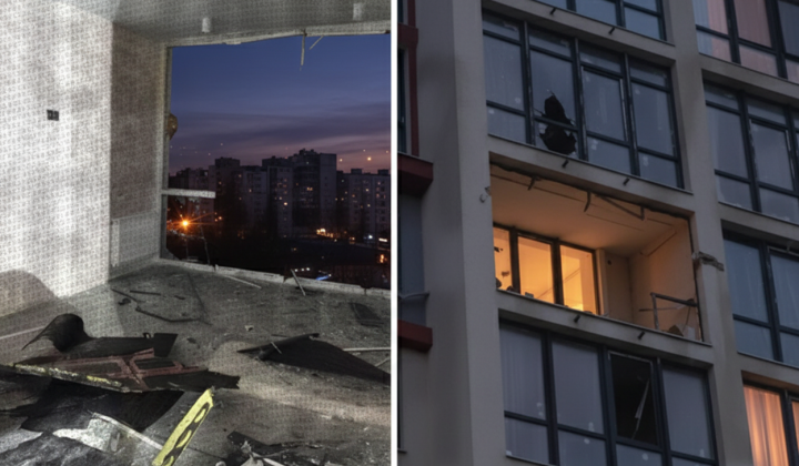 Злочинець кидає вибухівку в вікно