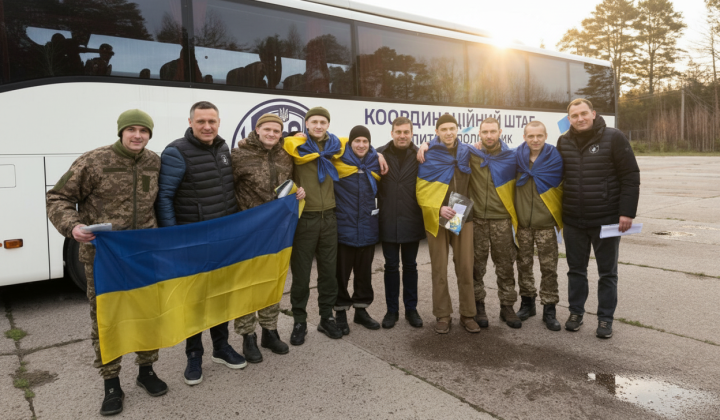 Освобожденные из плена украинцы, в том числе защитники Мариуполя