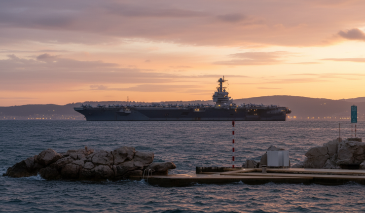 Авіаносець США в морі