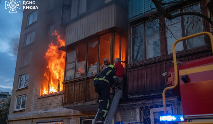 Fire in Kiev: evacuation and poisoning