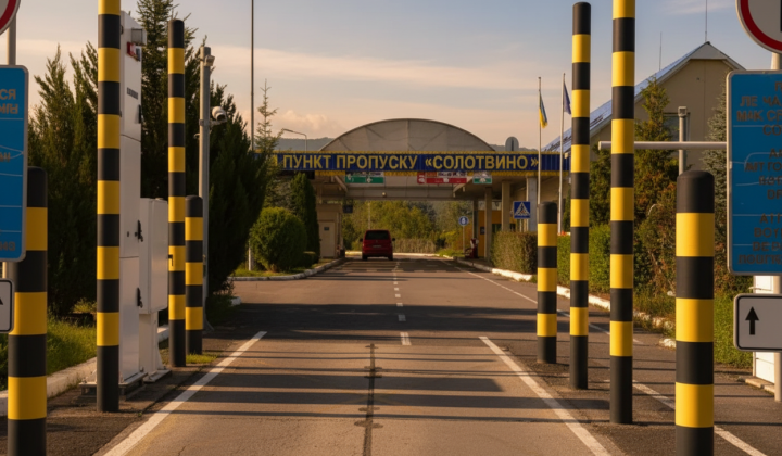 Ограничение движения через пункт пропуска в Солотвино