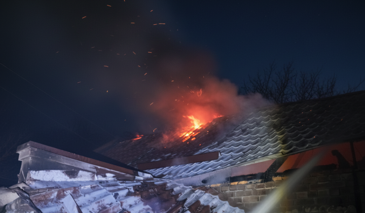 Devastation during Russian attack