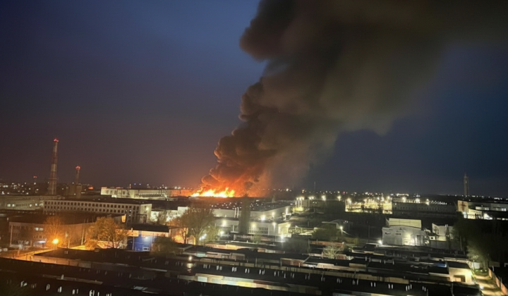 Devastating strike on drone factory