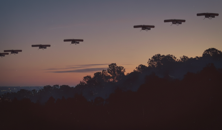 Autonomous V2U drones on the front line
