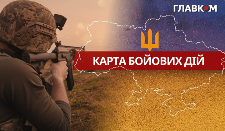 Operational map of military actions
