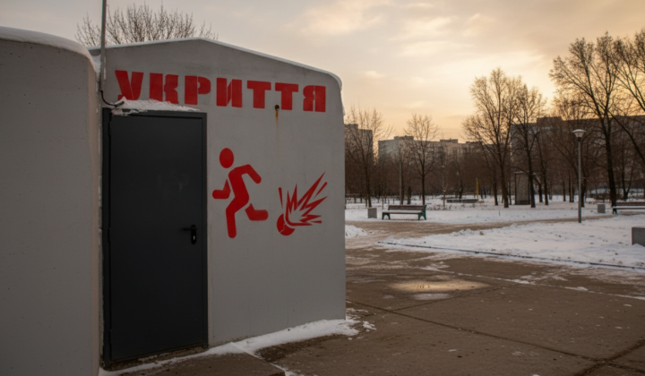 Kindergarten with shelter from billions