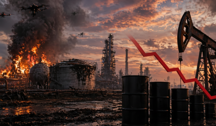 Oil loss due to drone attacks in Russia
