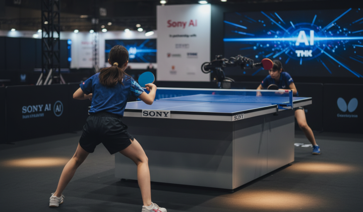 Robot Ace beats players in table tennis