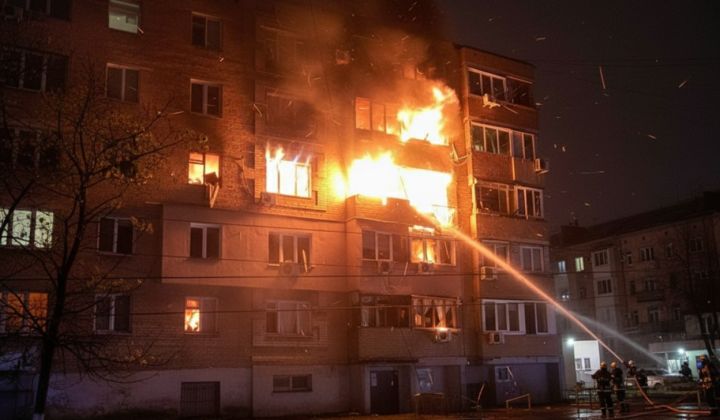 Нічна атака на Дніпро: уламки багатоповерхівки