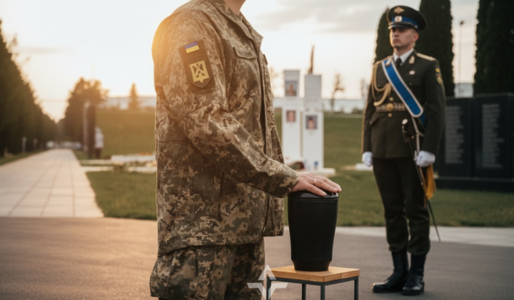 Buried a Russian on military cemetery