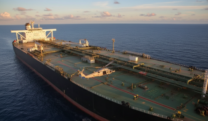 Танкер с иранской нефтью в американском океане