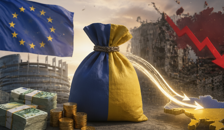Caption of the chart about EU credit for Ukraine