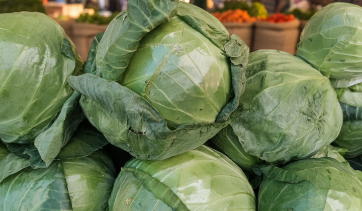 Ukrainian cabbage on the market