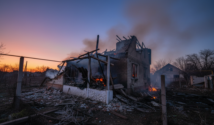 Зруйновані будинки та постраждалі люди