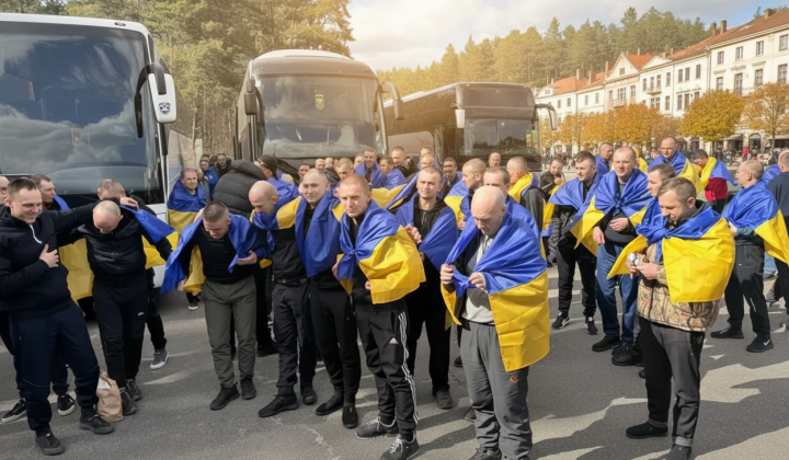 Украинские воины возвращаются домой