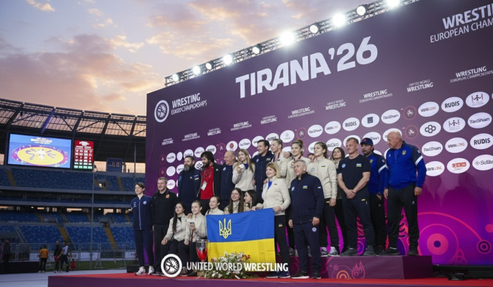 Ukrainian wrestling team at the European Championship