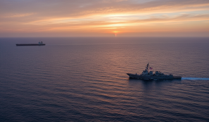 Американский военный корабль перехватил российский танкер Sevan