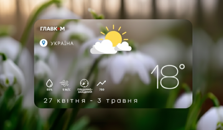Weather forecast for the week in Ukraine
