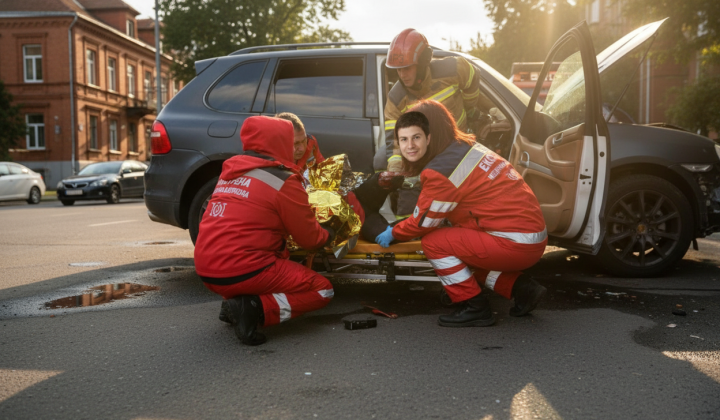 ДТП Porsche у Києві: рятувальники деблокували пасажирку