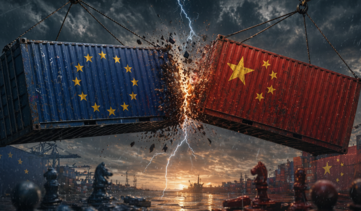 EU and Chinese flags