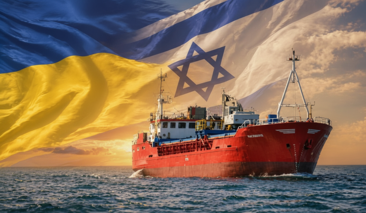 Israeli ship with stolen wheat