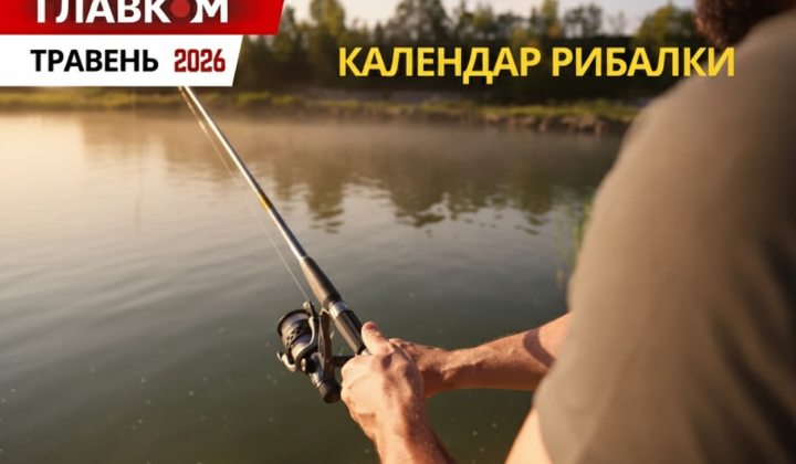 Календар рибалки травен 2026: кращі дні для лову та штрафи