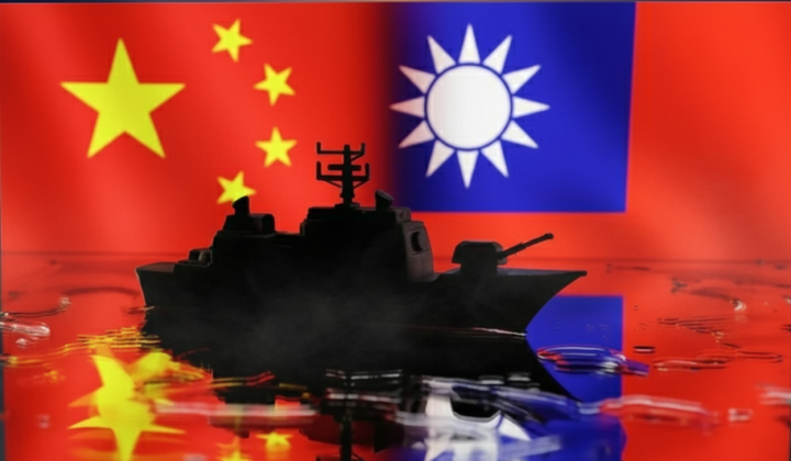 Chinese ships near Penghu on Taiwan