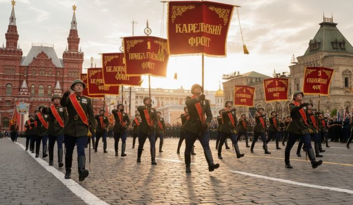 Парад 9 мая в Москве без техники