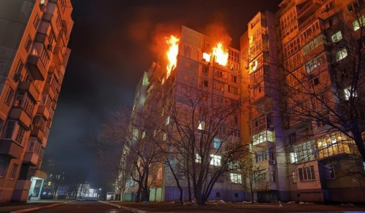 Пожары в высотках под Одессой
