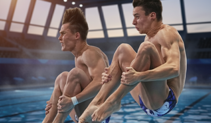 Українські спортсмени стрибають у воду