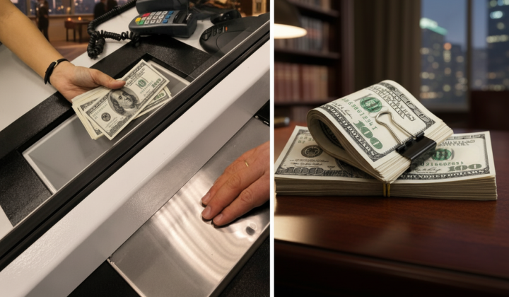Exchange of hundred dollar bills through banks