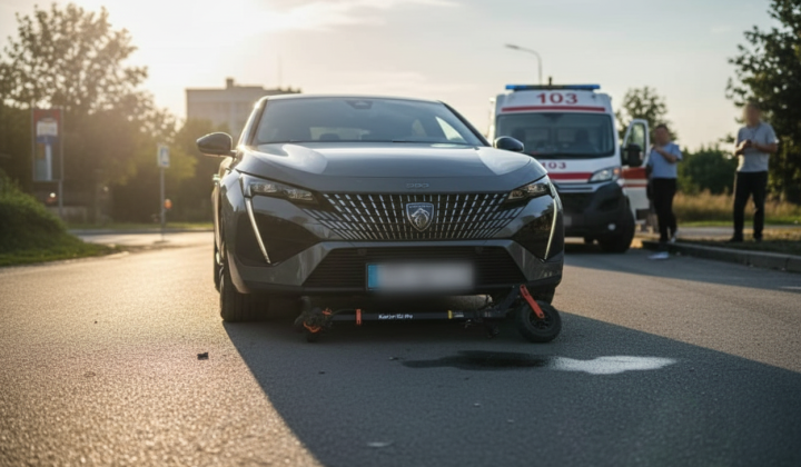 Автомобіль збив дітей на електросамокаті