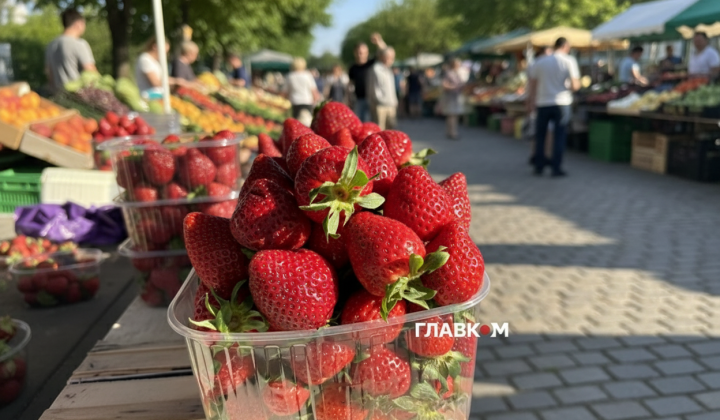 Перша полуниця від Закарпаття у Києві