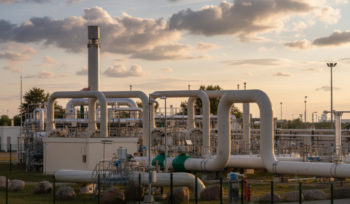 Газова станція 'Північного потоку' в Німеччині