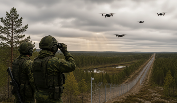 Drones violated Finland's border with Russia