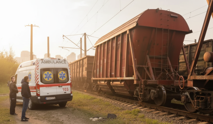 Підліток на даху електрички у Вінниці
