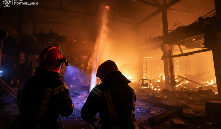 Пожежа на газовій станції в Полтавщині