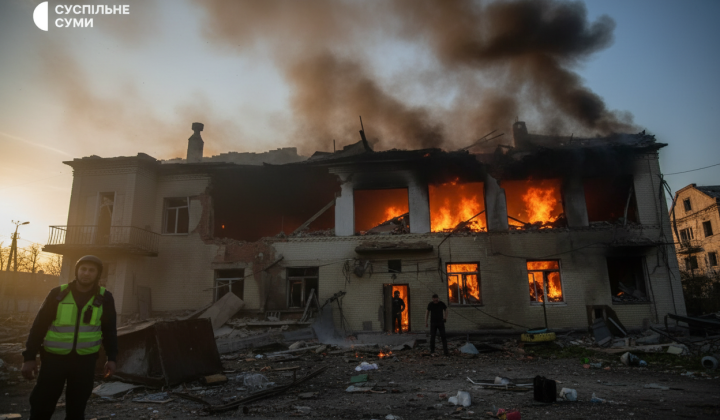 Russian drone killing kindergarten security guard