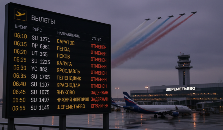 Росія закриває небо через парад