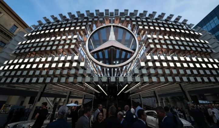 Автомобили Mercedes-Benz с отключенным дисплеем