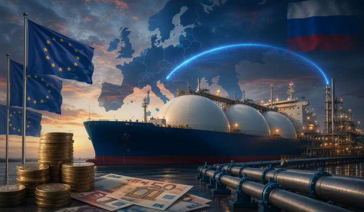 Gas tanker in Yamal port