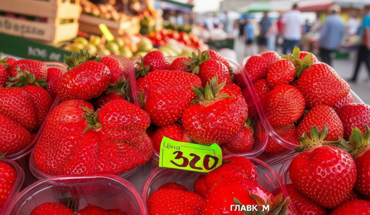Kyiv strawberries 30% more expensive