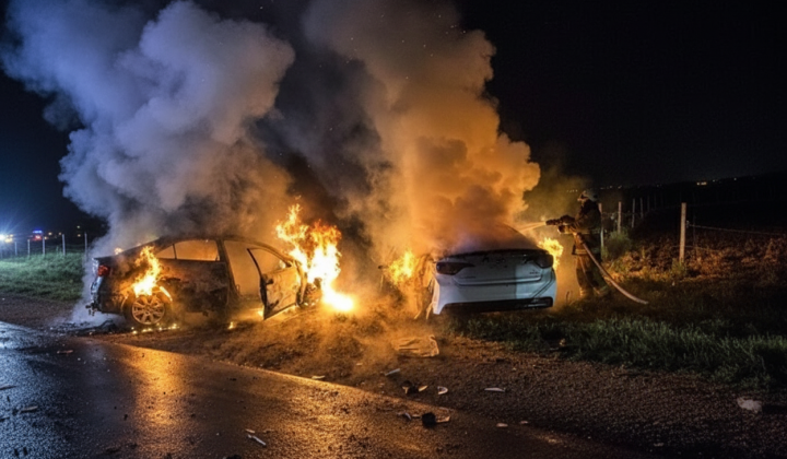 Fatal accident in Limanets: three cars burned